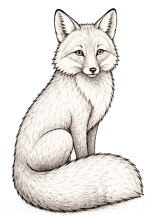 Fox Illustration for The Cottage at Foxhavens