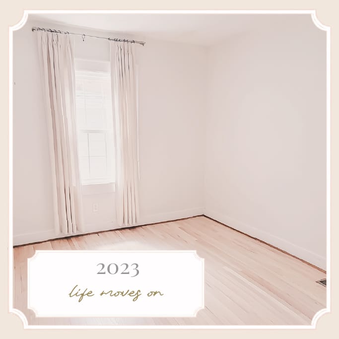 Empty room at The Cottage at Foxhavens, representing the quiet years before the home entered its next chapter.