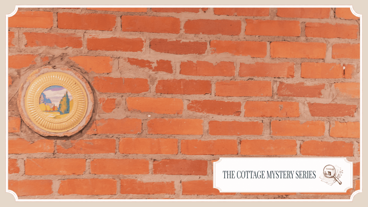 Original brick wall with an old stove pipe opening in the cottage basement